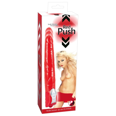 You2Toys Red Push Thrusting Vibration System 27.5cm - Red