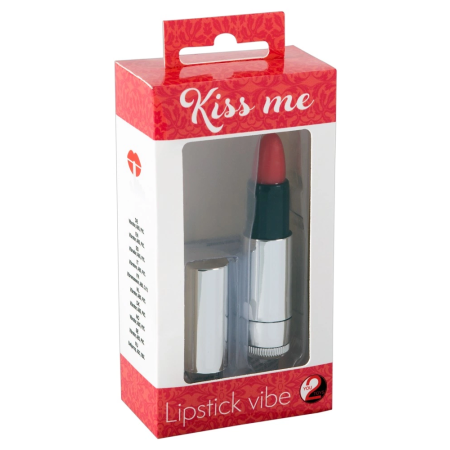 You2Toys Kiss Me Lipstick Mini Vibrator, Multi-Speed, Red/Black, 8.7cm