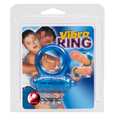 You2Toys Blue Intimate Ring with Removable Vibrating Module 3cm