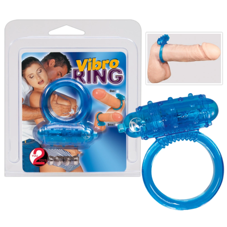 You2Toys Blue Intimate Ring with Removable Vibrating Module 3cm
