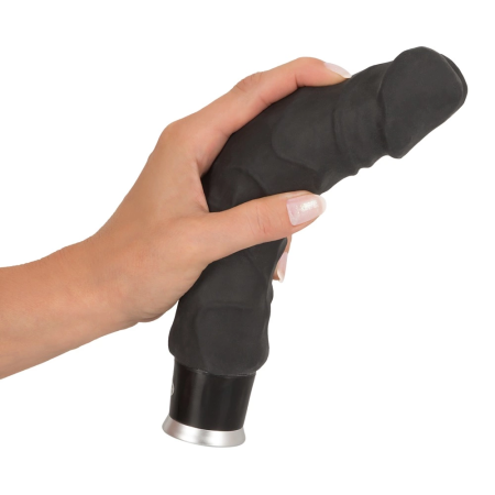 Nature Skin Big Vibe Black Flexible Vibrating Model 23cm TPR