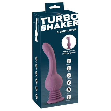 You2Toys Turbo Shaker G-Spot Model with Suction Base, 23.7 cm, Purple