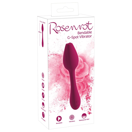 Rosenrot Flexi Rose Personal Massager, Waterproof, 20 cm, Pink Silicone