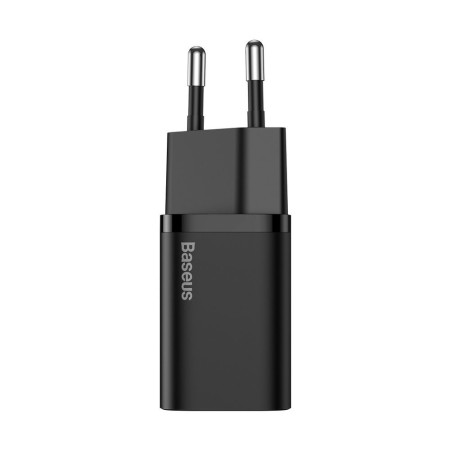 Baseus Super Si 25W USB-C įkroviklis su kabeliu 1.0m juodas