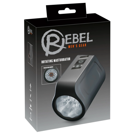 Rebel Rotating Intimate Device 7 Modes Waterproof Black 12.2 cm