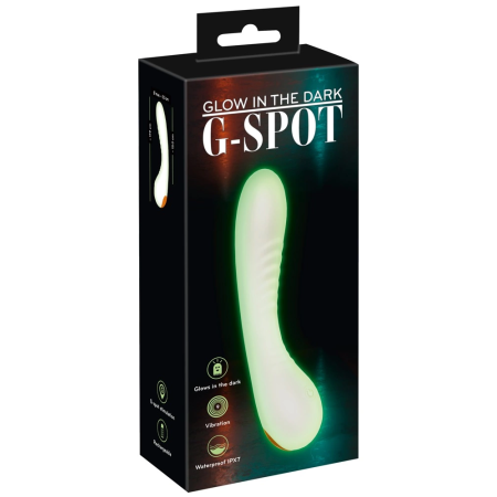 You2Toys Glow G-Spot Silicone Vibrator, Waterproof, 9 Modes, 17.9cm