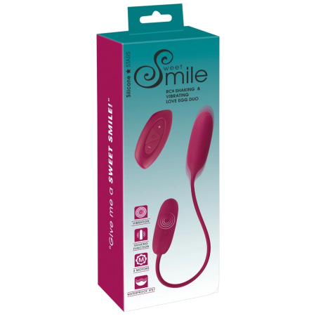 Sweet Smile RC Duo Flexible Remote Control Vibrating & Shaking Set, 50cm
