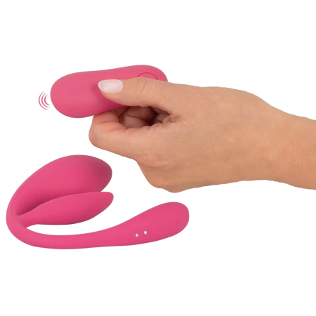 Sweet Smile RC Double Pleasure Intimate Vibration System, 26cm, Pink