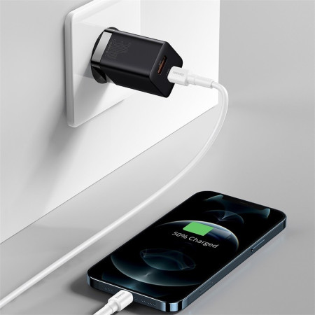 Baseus Super Si Pro Quick Charger 30W juodas