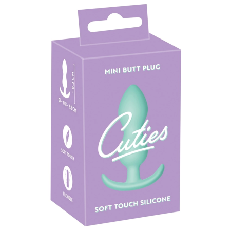Cuties Green Silicone Mini Plug - Compact, Flexible, Silk Touch Finish