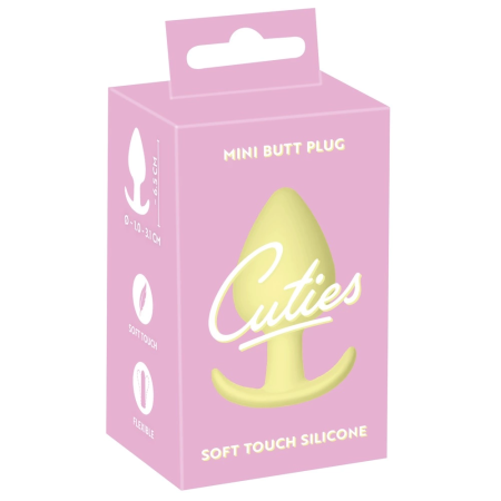 Cuties Yellow Mini Plug - Compact Silicone Model for Beginners