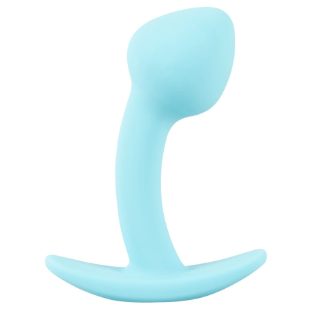Cuties Blue Anal Plug Mini Silicone 7.1 cm Flexible Silk Touch
