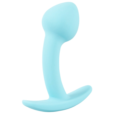 Cuties Blue Anal Plug Mini Silicone 7.1 cm Flexible Silk Touch