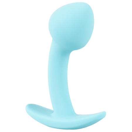 Cuties Blue Anal Plug Mini Silicone 7.1 cm Flexible Silk Touch