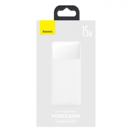 Baseus Bipow 10000mAh 15W Power bank balta