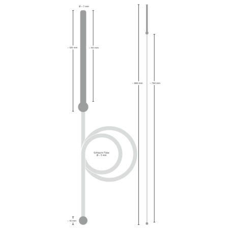 Penisplug Piss to Mouth Intimate Flow System, 88 cm, Silicone/PVC