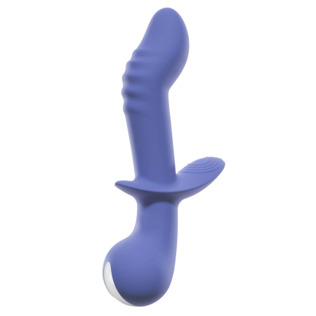 You2Toys AWAQ.U Vibrator 2 Purple Dual Motor Silicone Massager 21.6cm