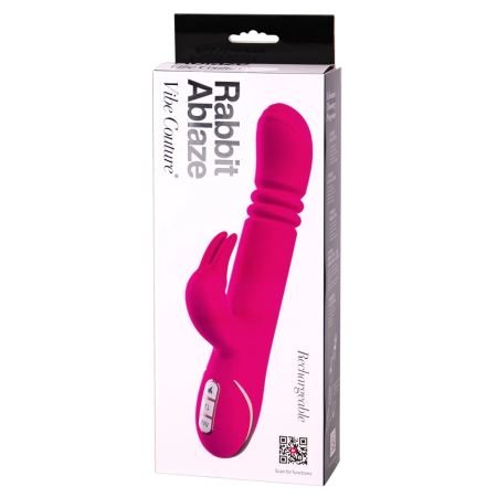 Vibe Couture Ablaze Dual-Action Vibrator with Heating & Thrusting, 23.5cm