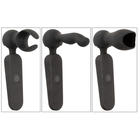 Couples Choice Wand Multi-Attachment Vibrating Massager, 21.5 cm, Black