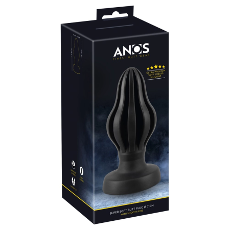 ANOS Liquid Silicone Plug 7 cm - Super Soft, Flexible, Large Base