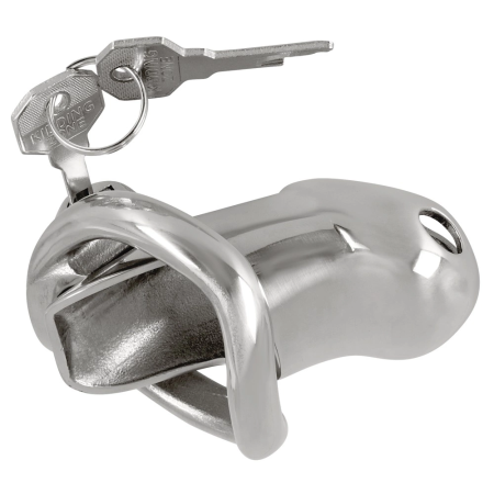 Fetish Collection Chastity Cage II Stainless Steel Short Lockable System