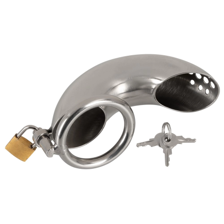 Fetish Collection Stainless Steel Short Chastity Device 13.5 cm