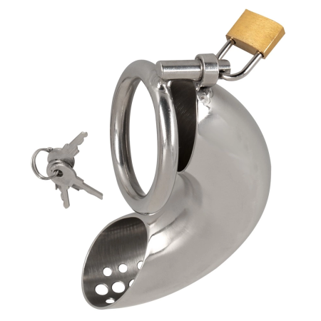 Fetish Collection Stainless Steel Short Chastity Device 13.5 cm
