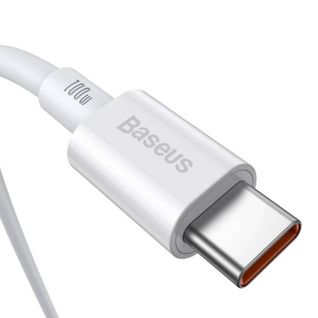 Baseus Superior Series USB-C į USB-C 100W, 1m (baltas)