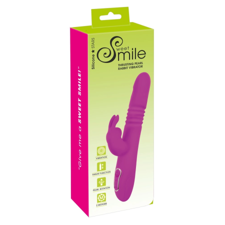 Sweet Smile Thrusting Pearl Ra Pink Dual-Action Intimate Device 26cm
