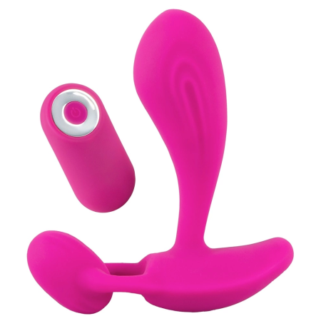 Sweet Smile RC Flexible Dual-Motor Silicone Vibrator, Pink, 11cm