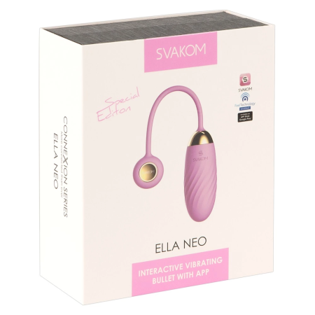 SVAKOM Ella Neo Pink - Interactive Vibro-Ball with App Control, 21 cm