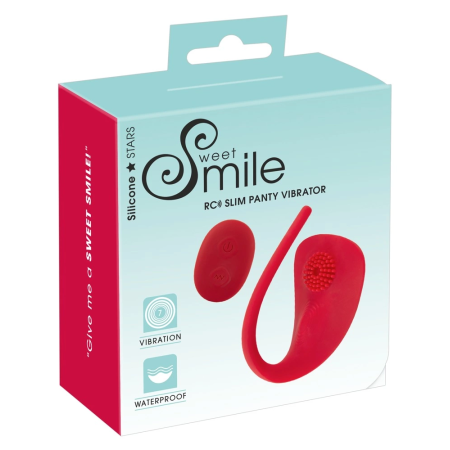 Sweet Smile RC Slim Panty Vibe - Remote-Controlled Waterproof Model 7.8 cm