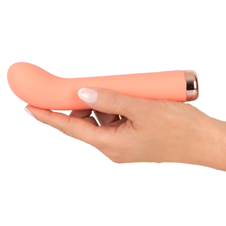 Peachy Mini G-Spot Model, Pastel Silicone, 10-Mode, Rechargeable, 16.5cm