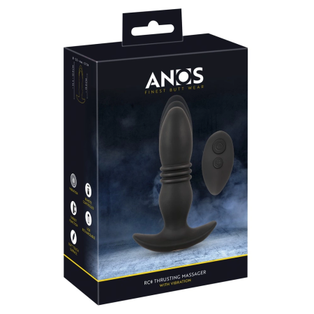 ANOS RC Thrusting Massager - Remote-Controlled, Black, 14.4-15.9 cm
