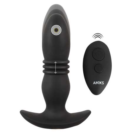 ANOS RC Thrusting Massager - Remote-Controlled, Black, 14.4-15.9 cm