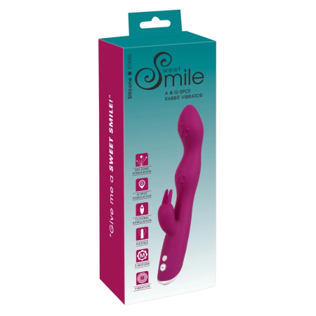 Sweet Smile A&G Spot Vibrato Flexible Silicone Stimulation System 23.6cm