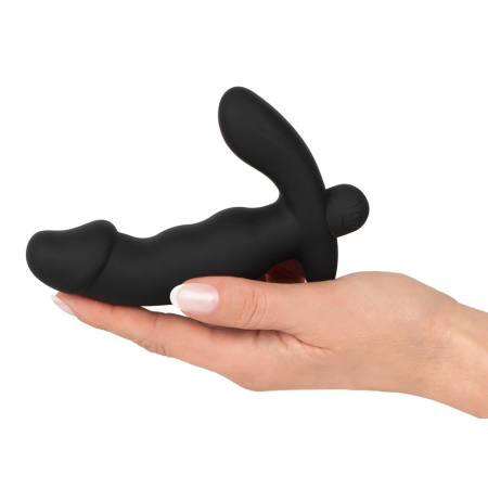 ANOS Prostate Massager Vibe System Silicone Black 14cm USB Rechargeable