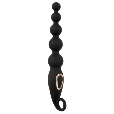 ANOS Vibrating Anal Beads Flexible 7-Mode Silicone 22.1cm Black