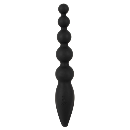 ANOS Vibrating Anal Beads Flexible 7-Mode Silicone 22.1cm Black