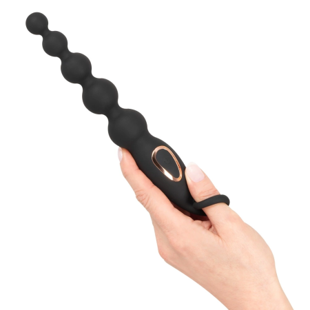 ANOS Vibrating Anal Beads Flexible 7-Mode Silicone 22.1cm Black