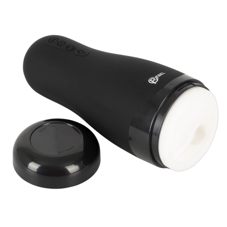 Rebel Intimate Machine 3-in-1 Heating Vibrating Suction Black 26cm