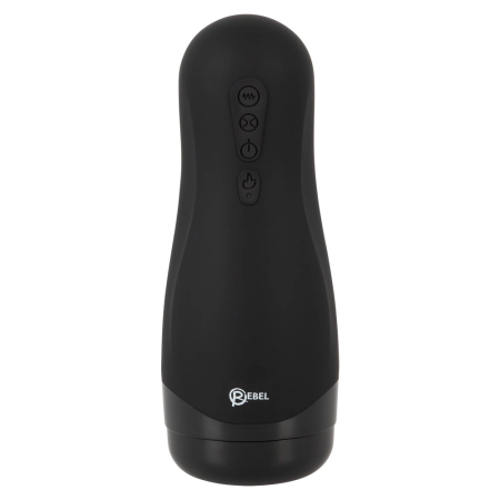 Rebel Intimate Machine 3-in-1 Heating Vibrating Suction Black 26cm