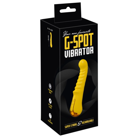 Your New Favorite G-Spot Vibrator Yellow 20cm Rechargeable Silicone