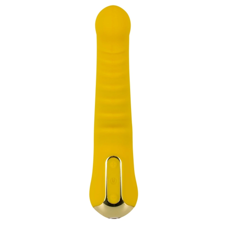 Your New Favorite G-Spot Vibrator Yellow 20cm Rechargeable Silicone