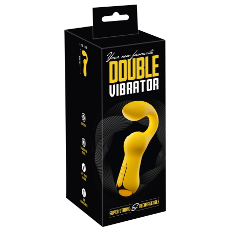 You2Toys Dual Vibrating System Yellow 18.4cm Flexible Neck
