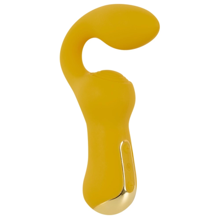 You2Toys Dual Vibrating System Yellow 18.4cm Flexible Neck