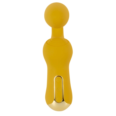 You2Toys Dual Vibrating System Yellow 18.4cm Flexible Neck