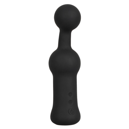 Black Velvets Prostate Vibrator 10-Mode Flexible Anal Massager, Black