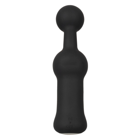 Black Velvets Prostate Vibrator 10-Mode Flexible Anal Massager, Black