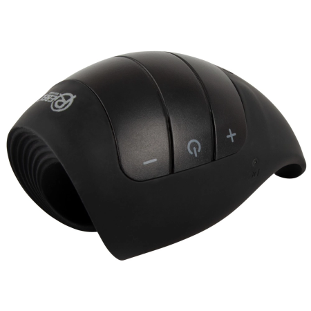 Rebel Vibrating Glans Device Flexible Silicone 10 Modes Black 13cm